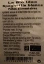 Markal - Spaghettis blancs bio 5kgs