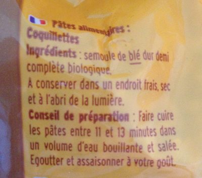 Markal - Coquillettes 1/2 complètes 500g