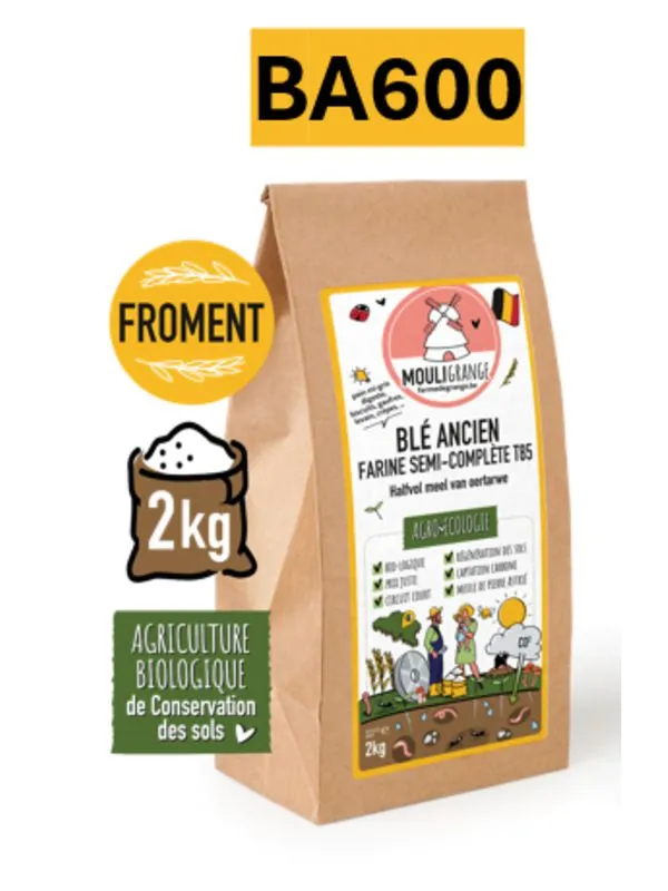 Mouligrange  Farine de blé ancien T85 - 2kgs