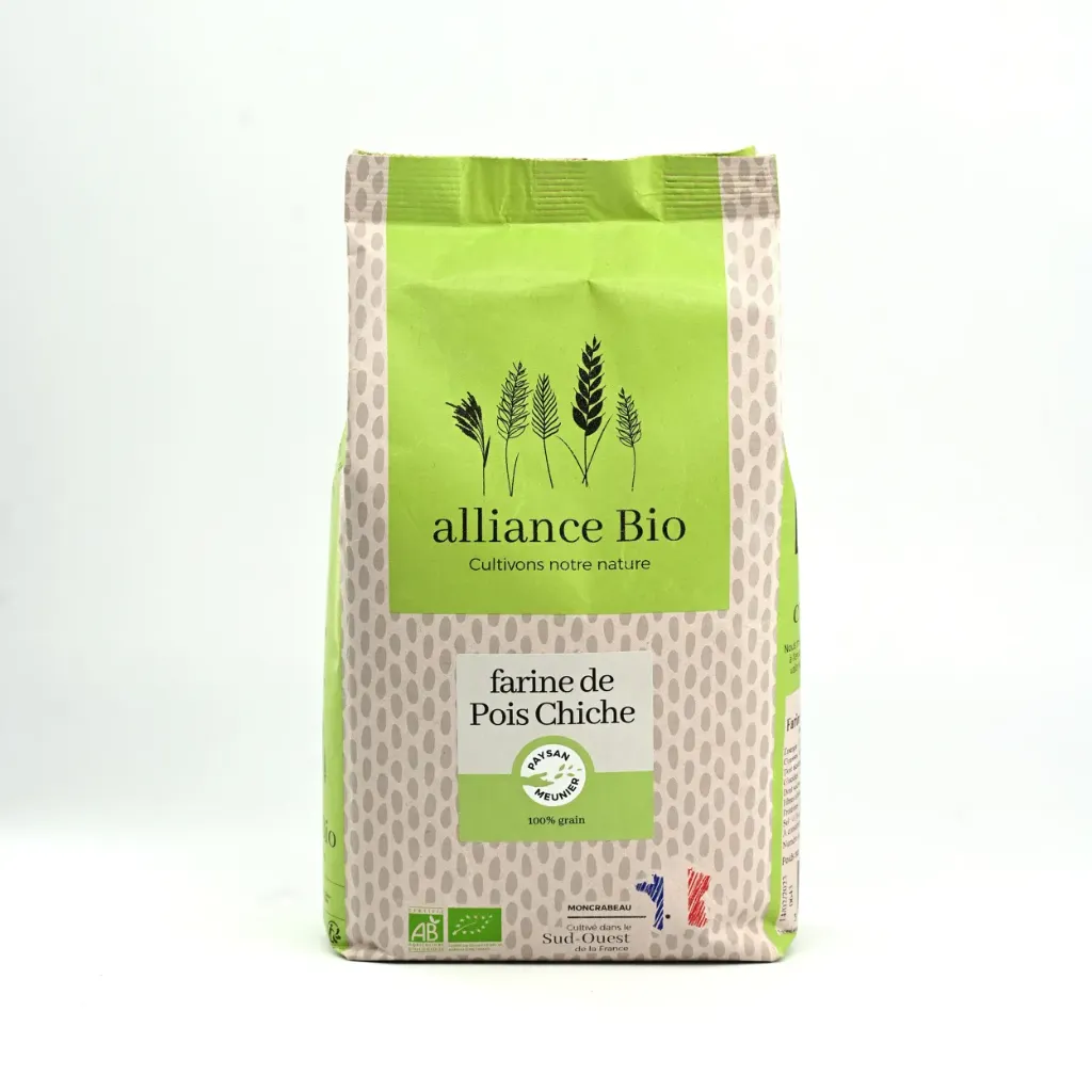 Alliance Bio - Farine de pois chiche bio - 1kg