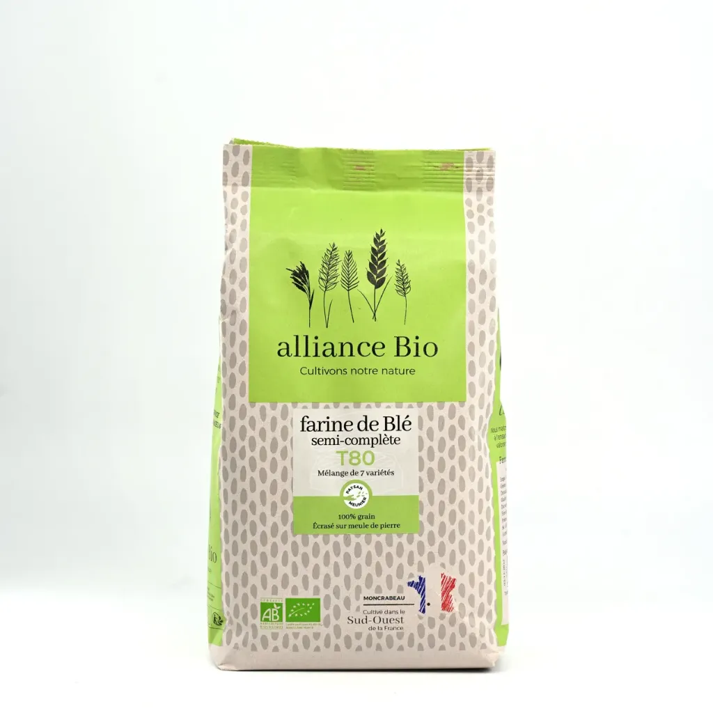 Alliance Bio - Farine blé T80 bio - 1kg

ALLIANCE BIO