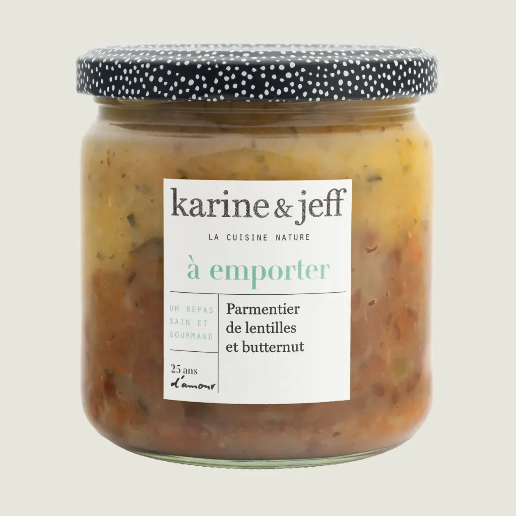 Karine & Jeff - Parmentier de lentilles et butternut - 350g