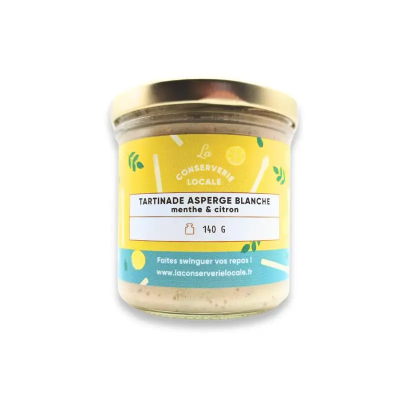La Conserverie Locale - Tartinade Asperge blanche menthe&citron 140g