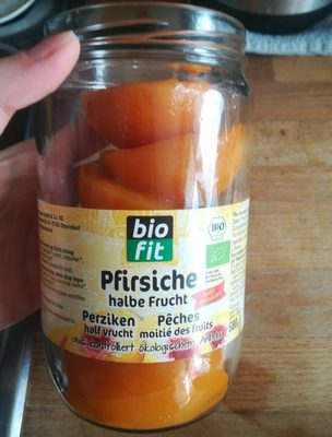 Biofit - Pêches Moitié de fruits bio 720 ml