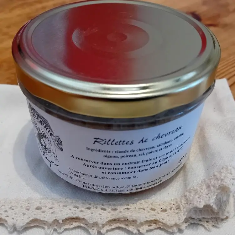 Chèvrerie du Hayon - Rillettes de chevreau 180g