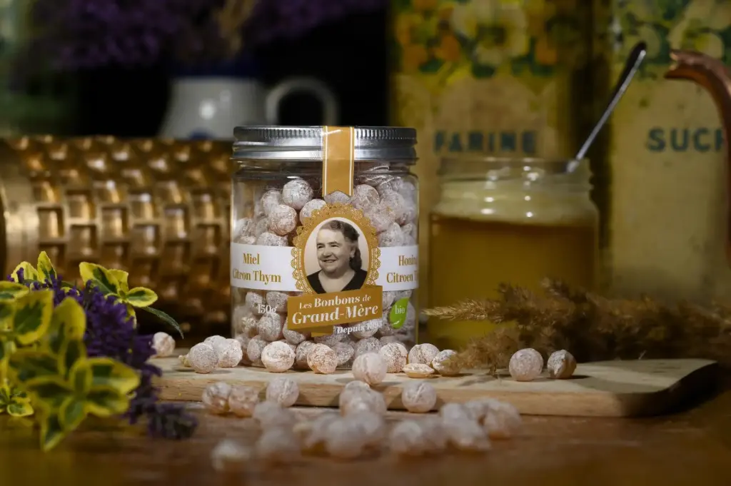 Les Bonbons de Grand-Mère - Perlettes Miel Citron Thym bio 150g