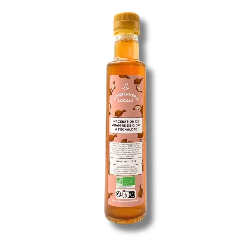 La Conserverie Locale - Macération de vinaigre de cidre à l'échalote bio 25cl