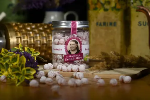 Les Bonbons de Grand-Mère - Perlettes Framboise bio 150g 