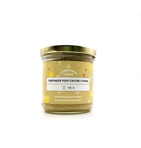 La Conserverie Locale - Tartinade Pois chiche Citron bio 145g